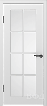 Межкомнатная остекленная дверь 20ДГ0, белый эмаль VFD