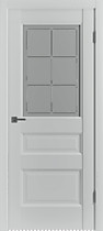 Межкомнатная дверь Emalex EC3 Crystal VFD, Steel, стекло CRYSTAL CLOUD