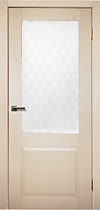 Межкомнатная дверь 340-РШ, щербет, стекло матовое  