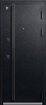 Дверь входная LUX-11, внешняя чёрный муар,  Центурион