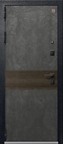 Дверь входная для квартиры LUX-2, внешняя чёрный муар, Ценурион