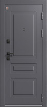 Дверь входная для квартиры LUX-4, внешняя, металл графит муар, МДФ-кашемир графит, Центурион