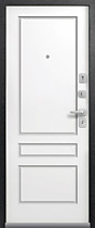 Дверь входная для квартиры LUX-6, внутрь софт белый, Центурион
