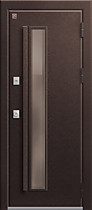 Дверь Т-4 Premium с терморазрывом для улицы, внешняя медный муар, стеклопакет, стекло Bronze, Центурион