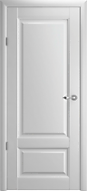 Межкомнатная дверь Эрмитаж 1 ПГ с покрытием Vinil Albero, платина