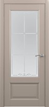 Межкомнатная дверь Эрмитаж 1 ПО с покрытием Vinil Albero, серый