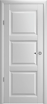 Межкомнатная дверь Эрмитаж 3 ПГ с покрытием Vinil Albero, платина