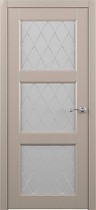 Межкомнатная дверь Эрмитаж 3 ПО с покрытием Vinil Albero, серый