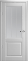 Межкомнатная дверь Эрмитаж 4 ПО с покрытием Vinil Albero, платина
