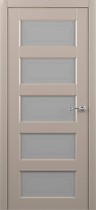 Межкомнатная дверь Эрмитаж  ПО с покрытием Vinil Albero, серый