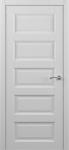 Межкомнатная дверь Эрмитаж 6 ПГ с покрытием Vinil Albero, платина