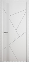 Межкомнатная дверь Геометрия-6 Albero, с покрытием эмаль, белый
