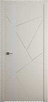 Межкомнатная дверь Геометрия-6 Albero, с покрытием эмаль, латте