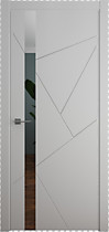 Межкомнатная дверь Геометрия-6 Albero, с покрытием эмаль, серый