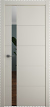 Межкомнатная дверь Геометрия-7 Albero, с покрытием эмаль, латте