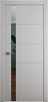 Межкомнатная дверь Геометрия-7 Albero, с покрытием эмаль, серый