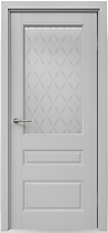 Межкомнатная дверь Классика-3 ПО Albero, с покрытием эмаль, серый