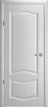 Межкомнатная дверь Лувр 1 ПГ с покрытием Vinil Albero, платина