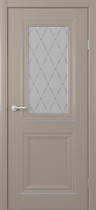 Дверь  межкомнатная Прадо ПО, цвет серый  