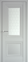 Межкомнатная дверь Спарта 2 ПО с покрытием Vinil Albero, платина, секло Лорд
