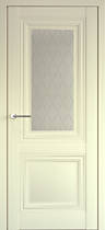 Межкомнатная дверь Спарта 2 ПО с покрытием Vinil Albero, ваниль, секло Лорд