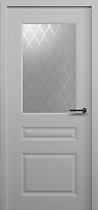 Межкомнатная дверь Стиль-2 ПО Albero, с покрытием эмаль, серый