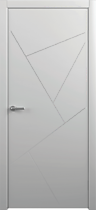 Межкомнатная дверь Геометрия-2 с покрытием Эмаль Albero, серый