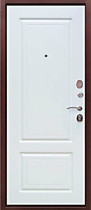 Дверь входная для квартиры Тайга 9 см белый клен, Феррони, внутрь серый клён