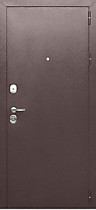 Дверь входная для квартиры Тайга 9 см серый клен, Феррони, внешняя медь-антик
