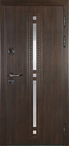 Дверь входная для квартиры Franco Light (Франко Лайт), внешняя, декоративная металлическая вставка