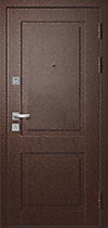 Дверь входная для квартиры Санто (Santo), внешняя чёрный металлик