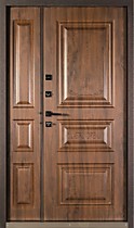 Дверь входная двухстворчатая Santo-222, внутрь МДФ