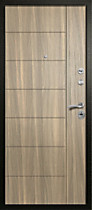 Дверь входная  для квартиры Топаз-2, внутрь холст серый