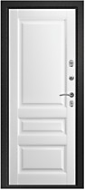Дверь входная Медея-321 М1 (молдинг) Эрмитаж-2, софт-айс (белая)