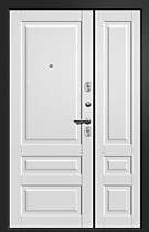 Дверь входная Медея-321 М3 две створки Ретвизан, внутрь МДФ софт-айс 