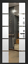 Дверь входная для квартиры с зеркалом Орфей-600 Ретвизан, внутрь арктик